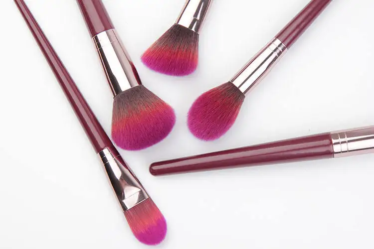 New professional cosmetic affordable 11 pcs bamboo soft  cute make up brushes