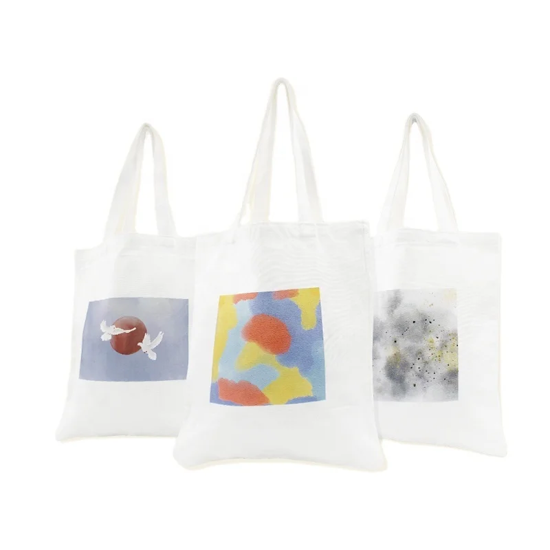 
Micani Hot Sale Promotional Advertising Custom Printed Logo Recycle Organic Cotton Canvas Tote Shopping Bag 