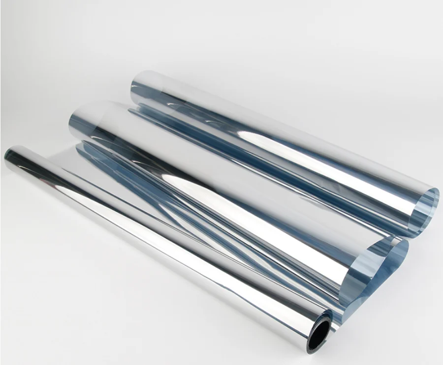 Silver mirror window film reflective film for building glass insulation solar film