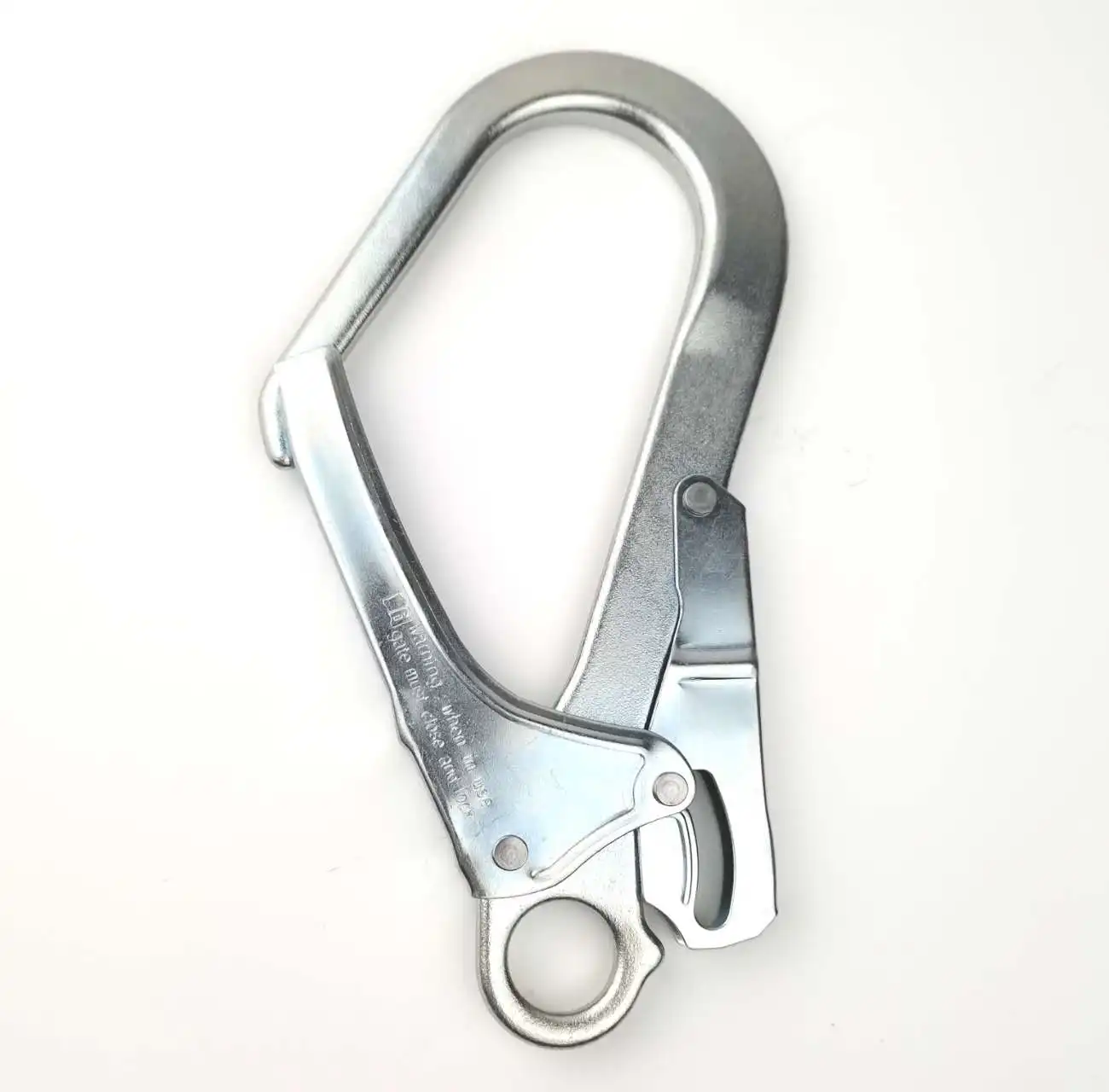 fall arrest hardware Large Safety Harness Double Hook High Tensile Steel Trigger Swivel Snap Hook 23kn Forged Snap Hook For Safety Harness safety harness accessories