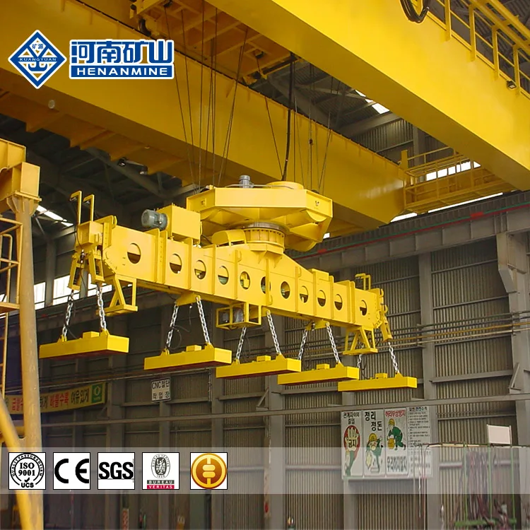 Cabin control electromagnetic double beam overhead crane for sales