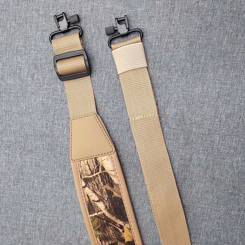 Two Point Shoulder Strap Padded Shoulder Strap Length Adjustable Gun Sling with Swivel Hunting Accessories