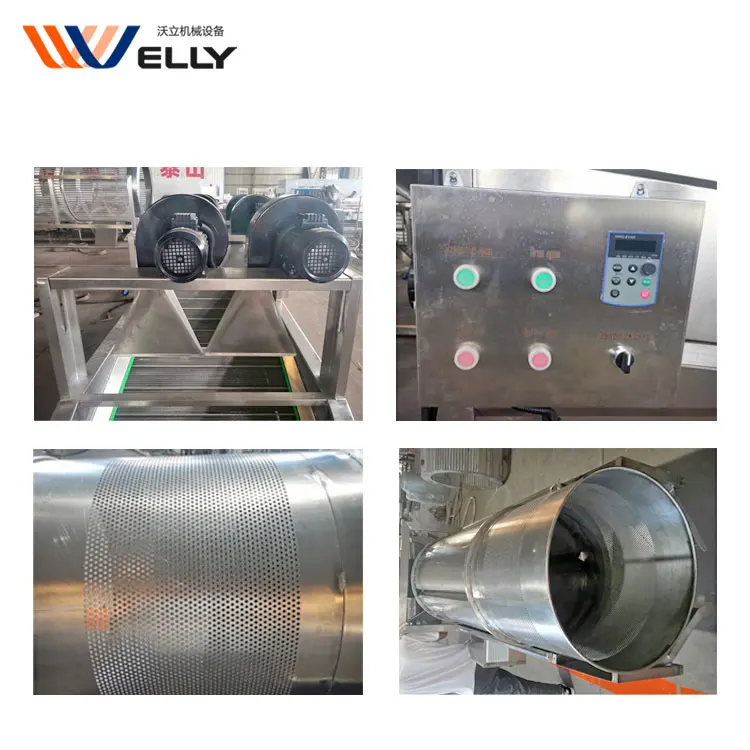 Continuous peanut pea cashew frying machine line/ grain vertical conveyor belt