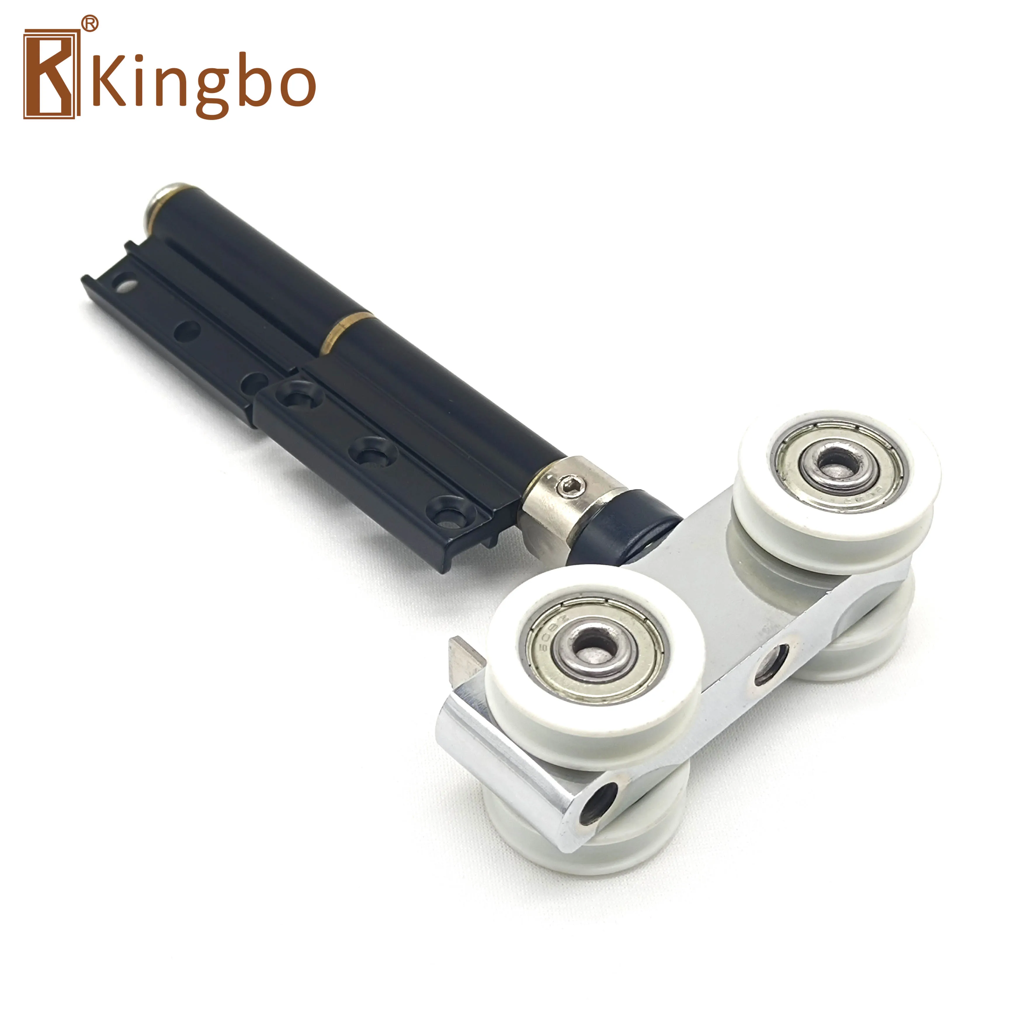 Низкая цена, сверхмощные шарнирные роликовые петли, алюминиевые бискладные дверные аксессуары, Верхний роликовый складной дверной шарнир