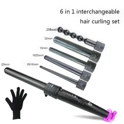 Fast delivery 6 in 1 change the tube curling iron