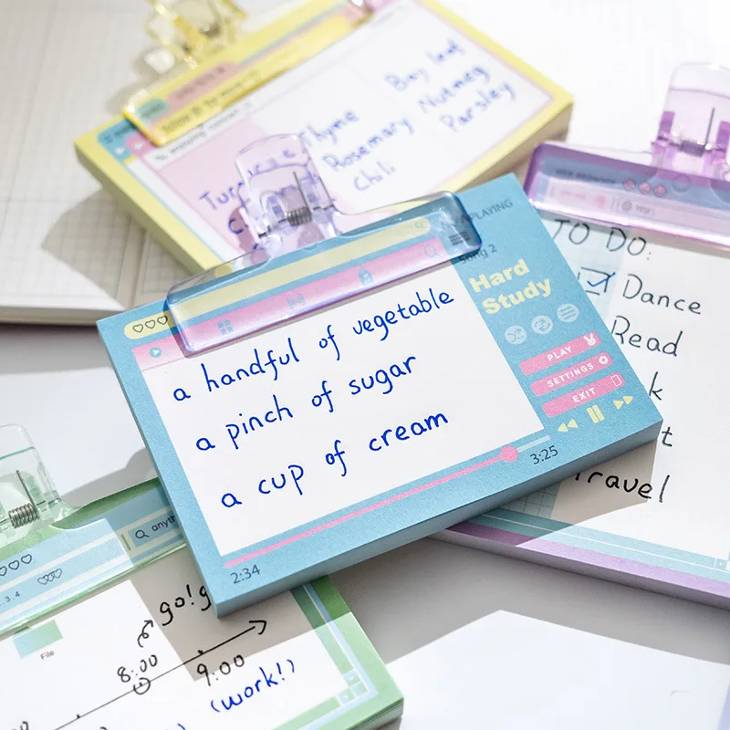 Wholesale 80pcs/Sheet Multi Color Sticky Notes Easy To Post Self-stick Note Pad School Supplies Mini Memo Pads In Stock