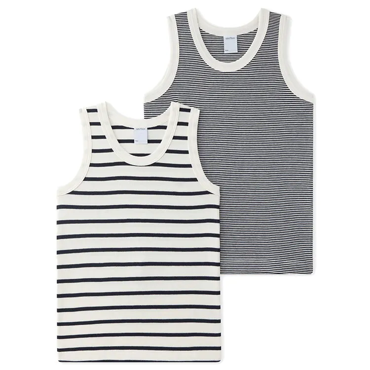 
Knitted Vest Children Undershirt Kids Tank Crop Boys Sleeveless Singlet Custom Top Wear Breathable/Sweat Releasing 