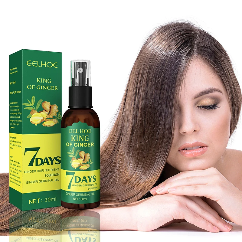 2022 regrow 7 day ginger germinal hair growth serum eelhoe ginger essential oil hair growth serum spray