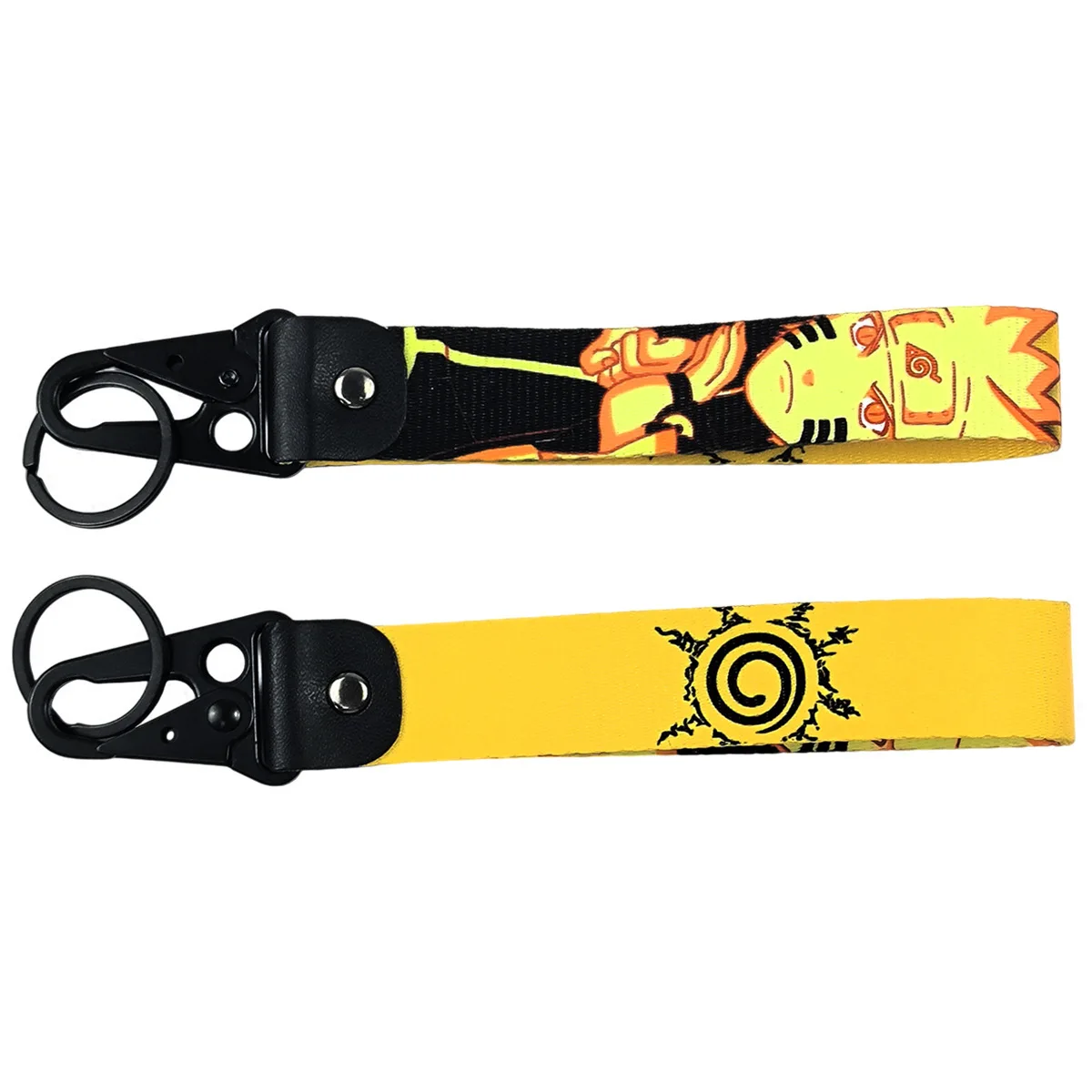2024 Uzumaki Buckle Key Hanging Chain Sasuke Sakura Embroidered Woven Car Keyring Hokage Eagle Beak Lanyard Short Strap Keychain