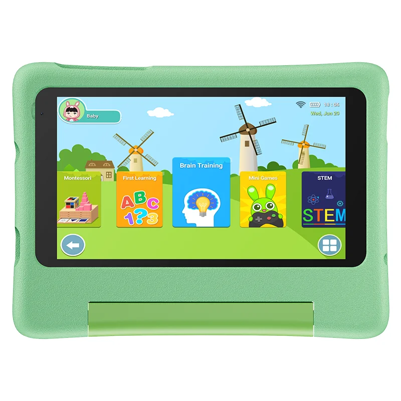 Kids Tablet 7 inch Quad Core Cheap 7 Inch A133 Learn Tablet Character tablet PC for kids educational