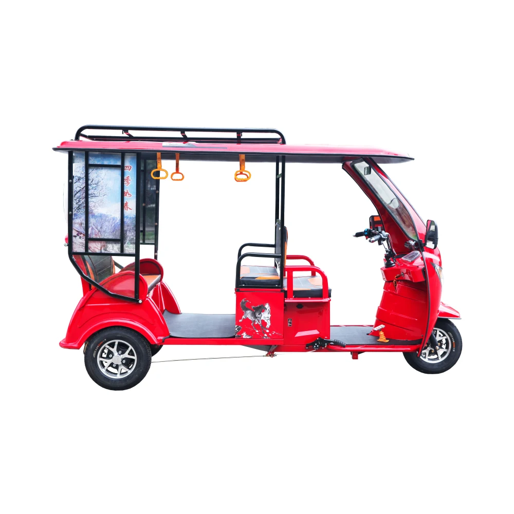 Cheap taxi three wheel India 6 8 passenger electric auto rickshaw vehicle for passenger china