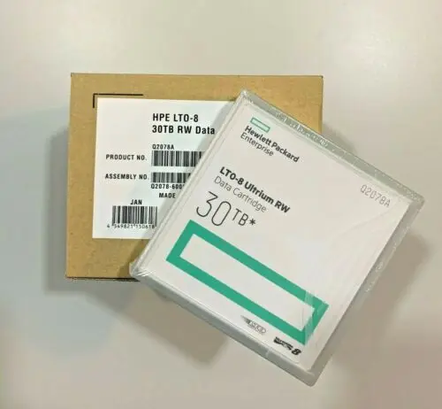 HPE LTO Ultrium 8 Data Cartridge Q2078A 12TB-30TB