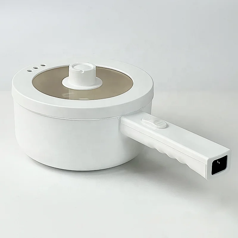 Мини портативный бытовой мощности Регулируемый Электрический горячий горшок с длинной ручкой электрическая сковорода