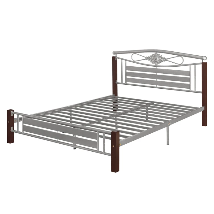 Premium Grade Full Size Double Size Metal Bed Frame Hospital Use Twin Size Steel Bed Frame