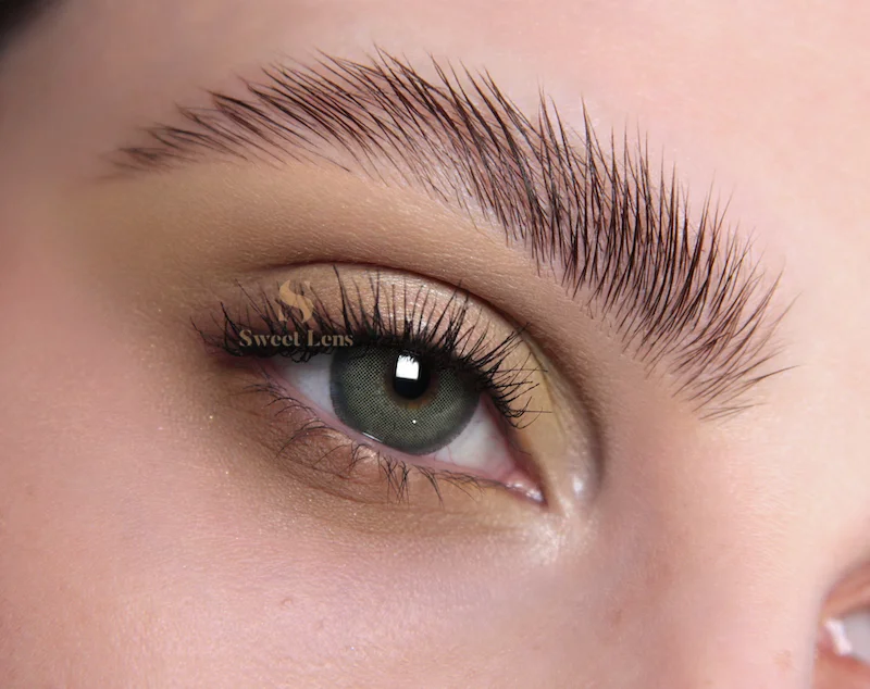 Luminous Prescription sk609 Dazzling green color yearly use Power soft Color Korea contact lens for wholesale