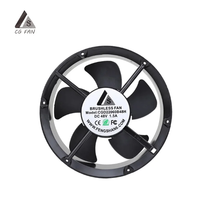 12v 24v 48v 220x220x60mm DC 22060 Axial Industrial Fan