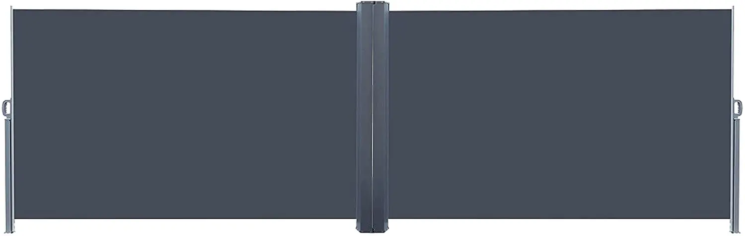 ship from us Garden Patio Retract Side Waterproof Double Retractable Side Awning