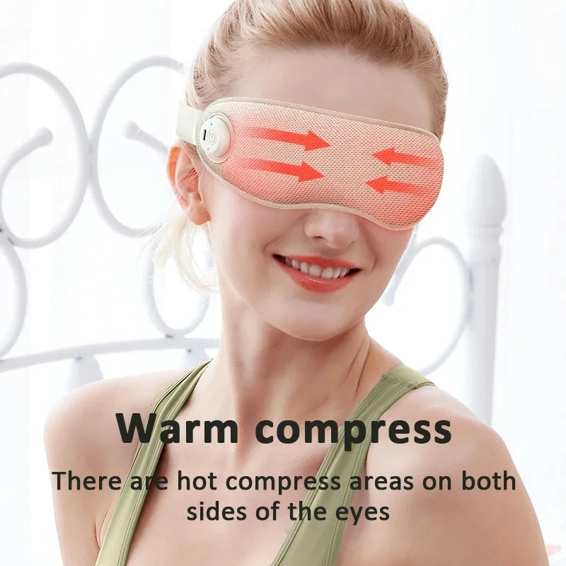 2024 3D port Eye Massage device Smart Eyes Care Massager with Heat Compression can foldable in carry bag