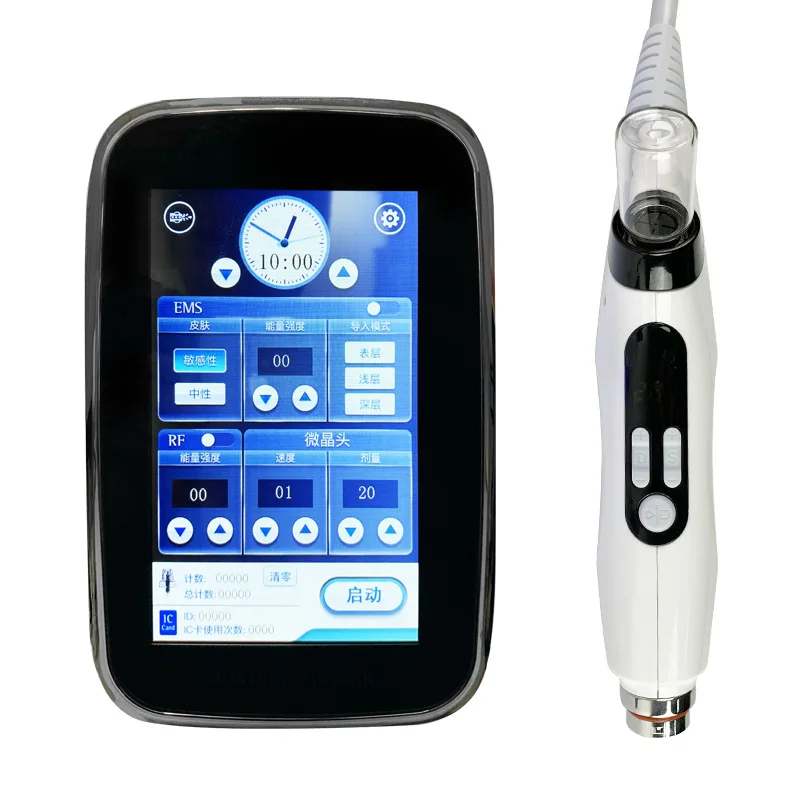 Микроиглы мезотропия EMS машина 3 в 1 + RF без иголок для мезотерапии красоты лица