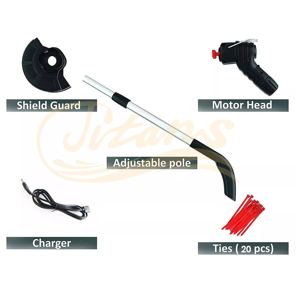 Weed cutter Garden electric lawn mower  portable aluminum folding handle professional field grass trimmer