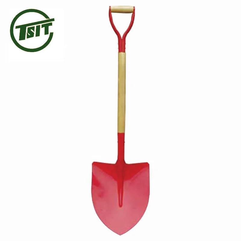 wooden handle Y type garden farming pala shovel
