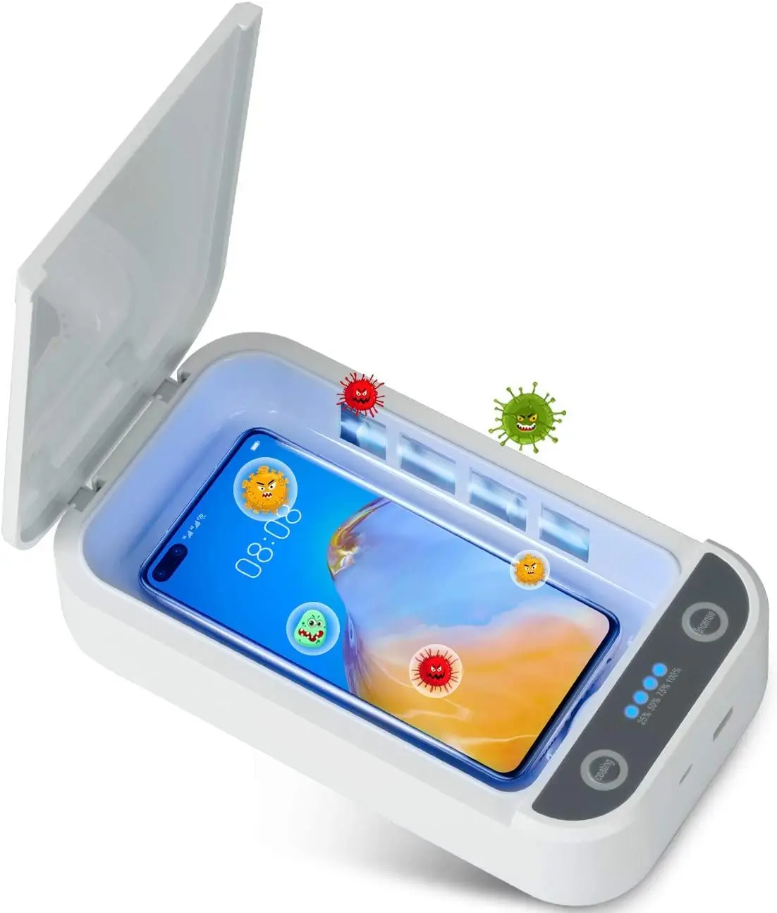
Multifunction Mini Portable Toothbrush UV Sterilizer Box LED Light Lamp Sterilization Cabinet Phone Sanitizer UVC Sterilizer Box 