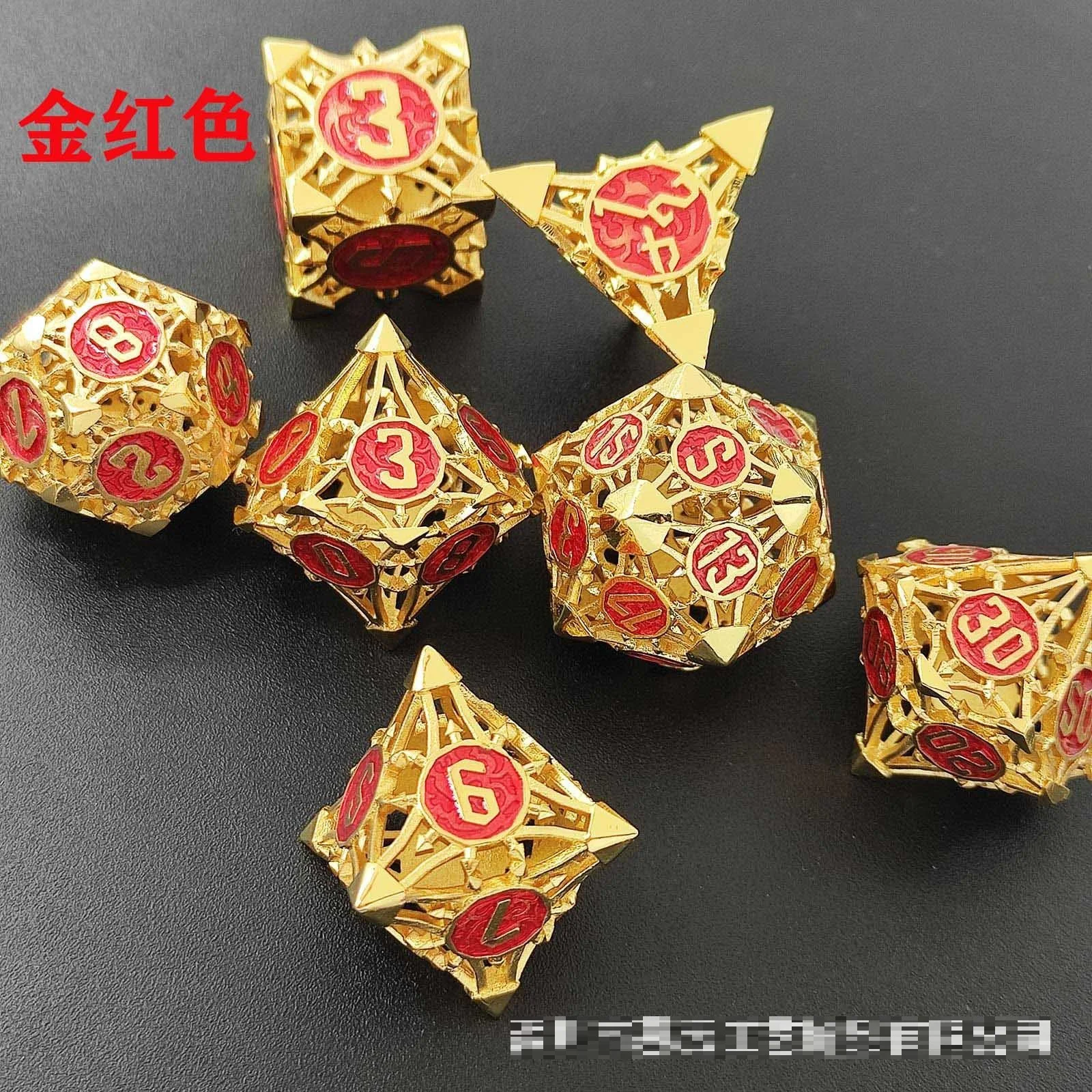 Sharp horn RPG hollow metallic dice Dungeons and Dragons Role Playing Game Cthulhu Cutout Dice Casino Custom angle Dice