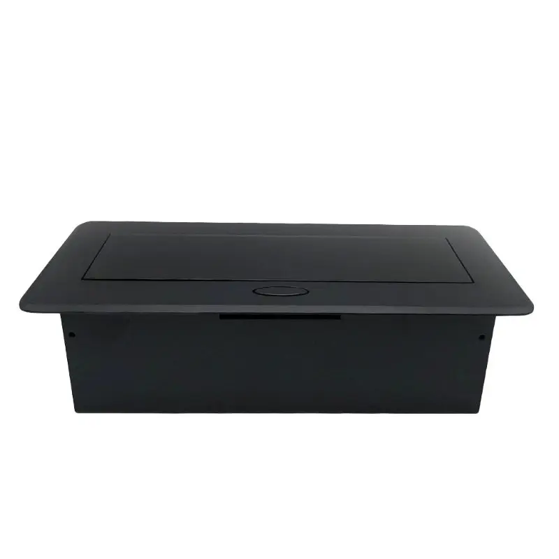 Multimedia Outlet Connection Box Desktop Pop-up 3 Power EU Plug Socket for Home