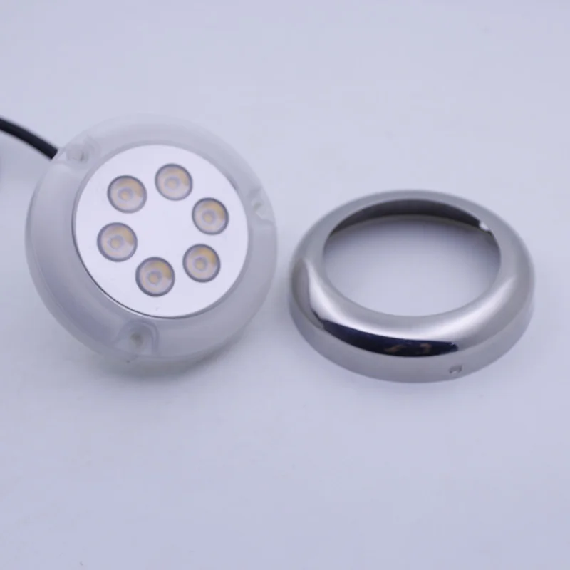 Waterproof IP68 316 Stainless Steel  Shell 12V 24V DC Diameter Several Color Options Marine Underwater Light LED for Boat