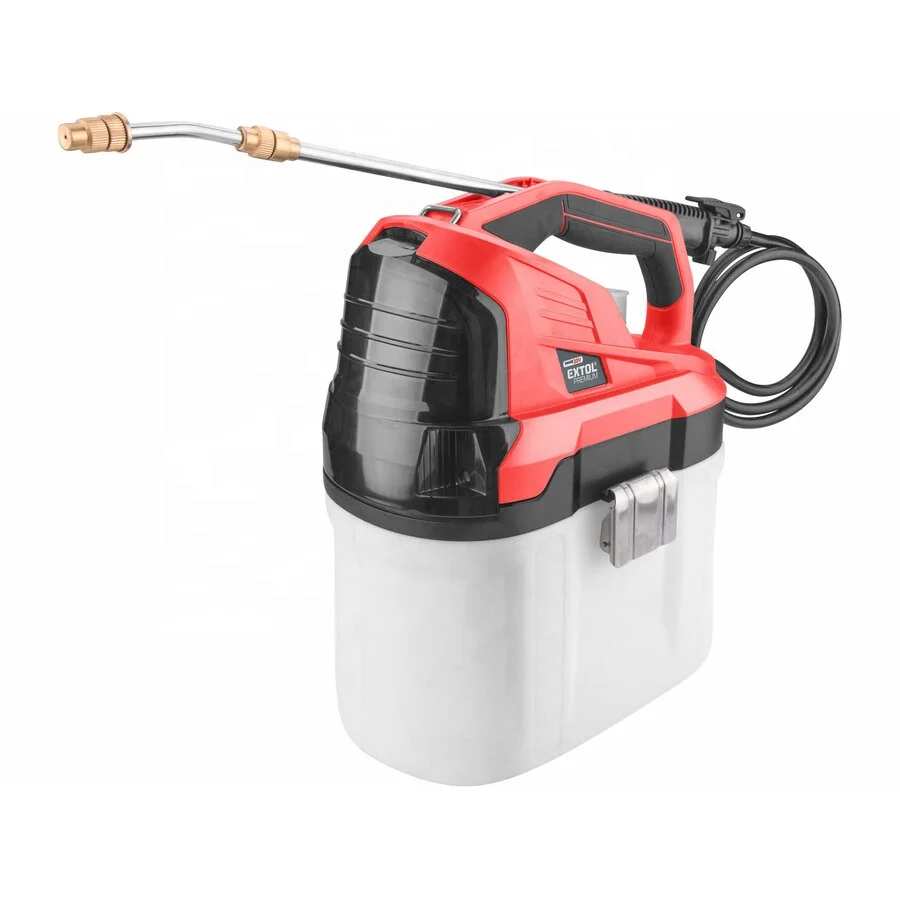 8891878 EXTOL 7.5L 2bar 20V Li-ion 2000mAh pressurized water cordless high pressure battery garden sprayer