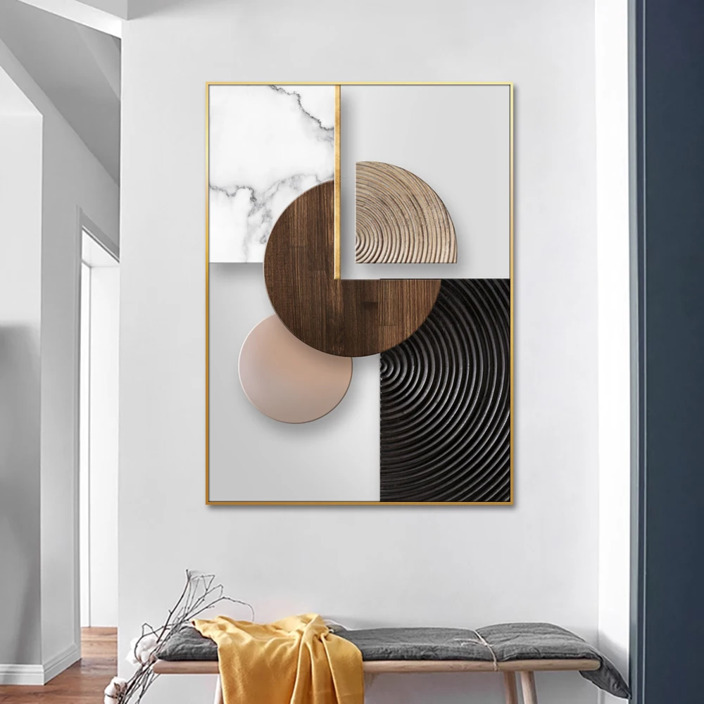 Huamiao Modern Cutting Wall Art Abstract Still Life Crystal Porcelain Painting For Living Room