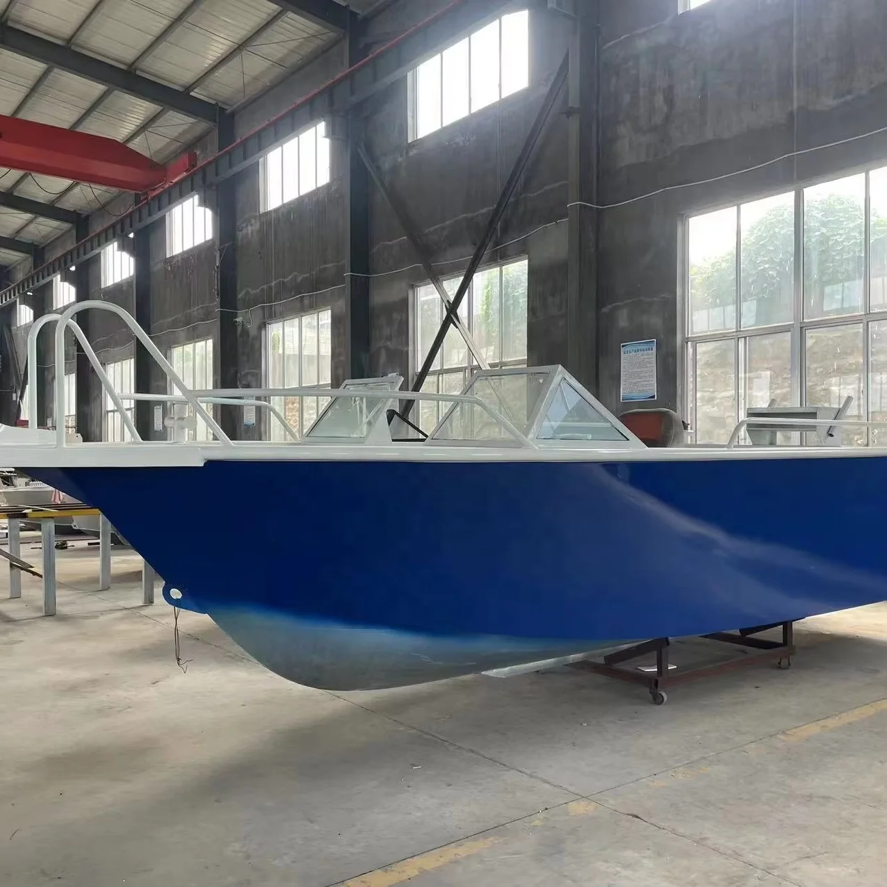 6.5M China Manufacturer Aluminum Hull Fishing top Bass Boat With Center Console For Sale