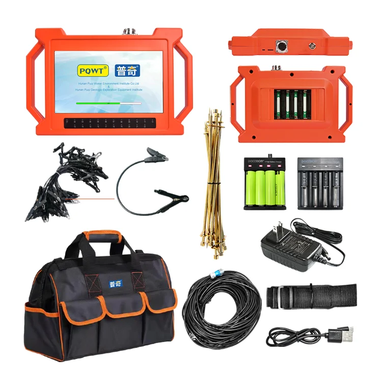 PQWT-GT150A Multi Function 18 Channels Geophysical Borehole Water Underground Water Detector 150m
