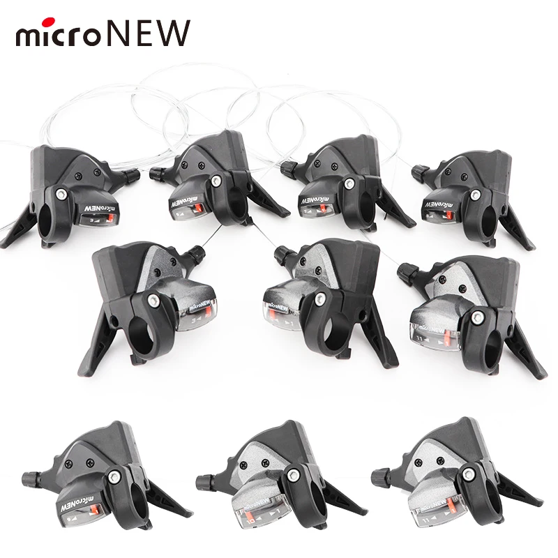 MicroNEW Bicycle Gear Shift Lever Group Mountain Bike Front/Rear Shifter Road