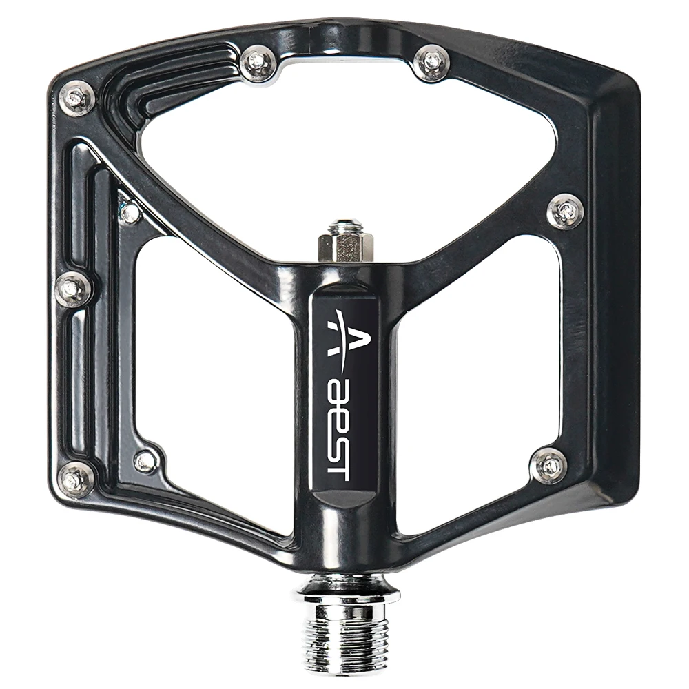 AEST Stamp Flat BMX/MTB Bike Pedal - Lightweight CNC Aluminum Alloy PlatForm Bicycle Pedals