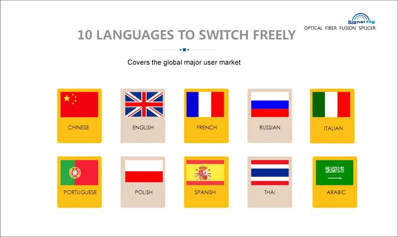 AI-9 Fusion splicer Machine SM & MM VFL OPM 5S Splicing Machine 6 motors fiber welder machine