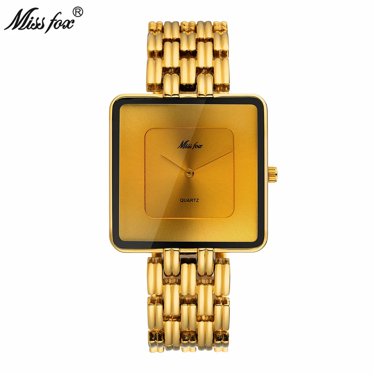 New Black Square Men Custom Watch Logo Fashion Minimalist Brand Style uhr Gold Wrist Watches Male Clock