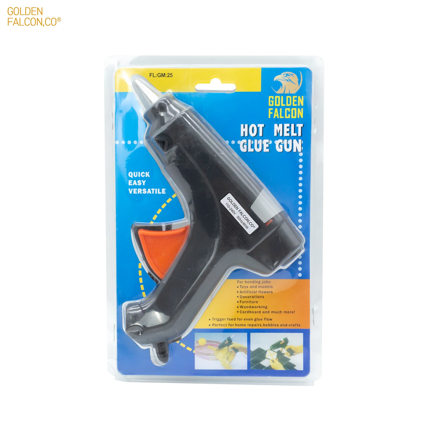 Brand New hot-melt glue guns 60w cordless hot glue spray gun with glue sticks