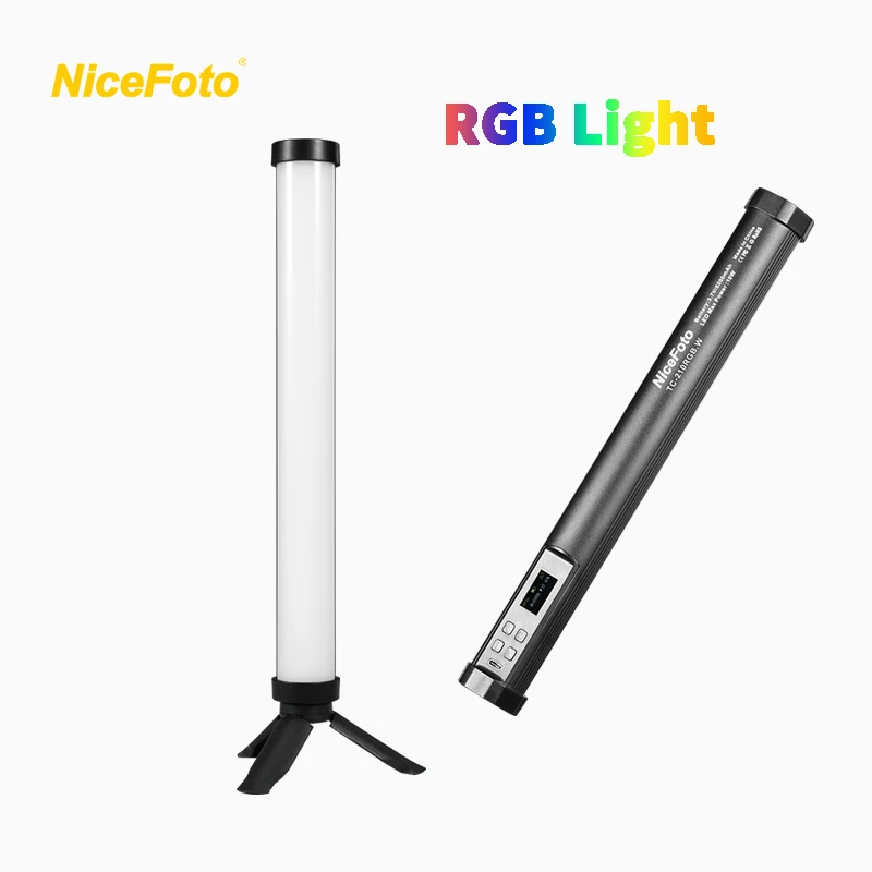 TC-210RGB.W Magnetic Nicefoto 10W LED Video Light LED Video Lighting  Photo Light RGB for Colorful Video and Shooting