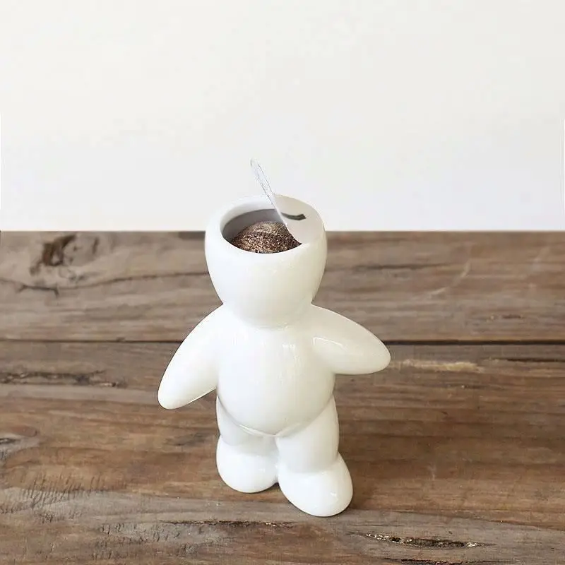 
Mini Bonsai Grass Doll Hair Man grass doll little white man grass head dolls 