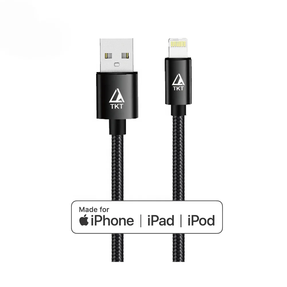 Amazon Hot Selling  mobile charger cable 3FT 6FT 10FT Nylon Braided MFi Cable USB Cord Charging for iPhone X/7/8/6S/5S