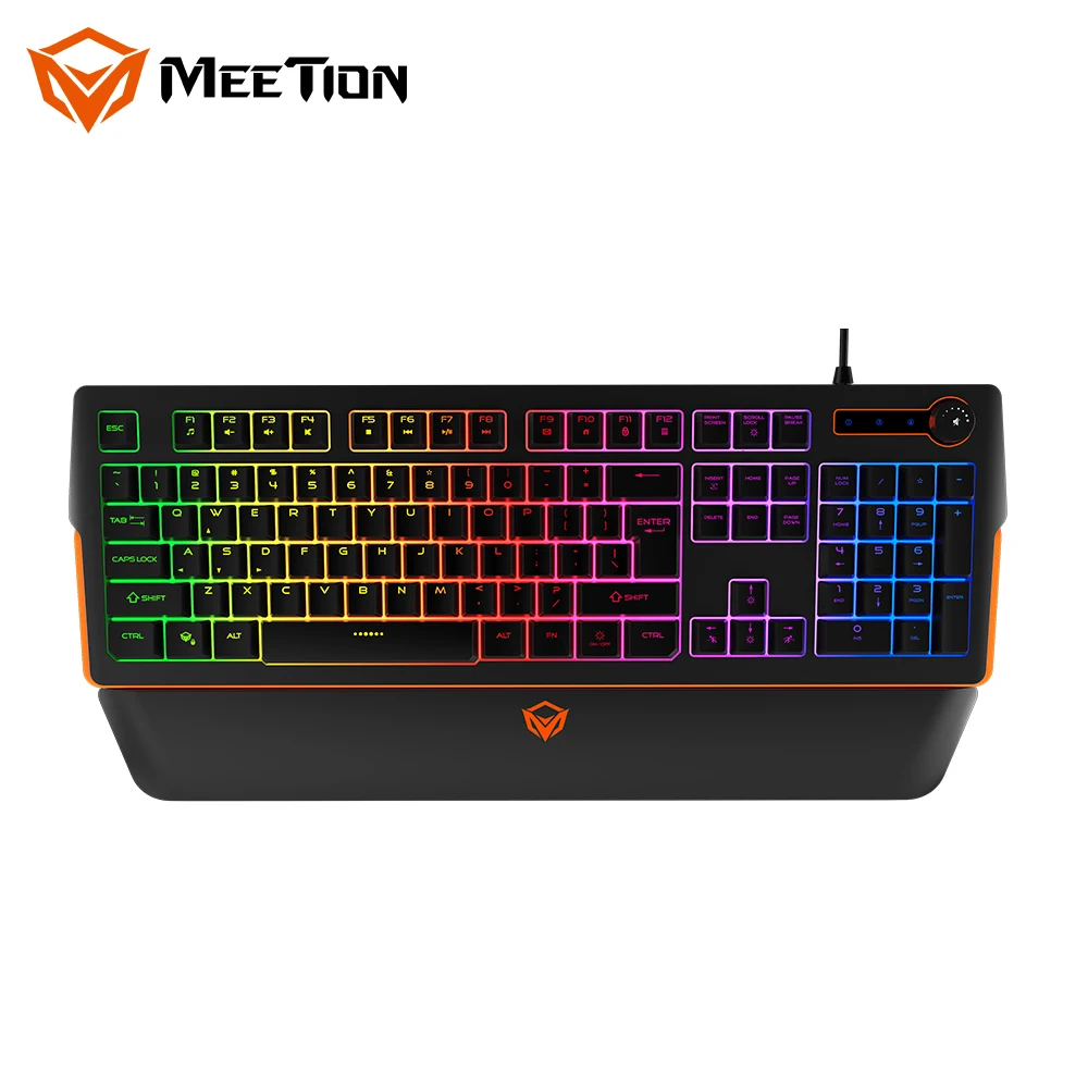 Meetion MT-K9520 съемный Упор для рук с помощью специальных ручка RGB свет программируемая игровая клавиатура