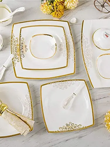 New bone china 24pcs fine porcelain dinner set/plates set /dinner dinnerware luxury  for 6 people