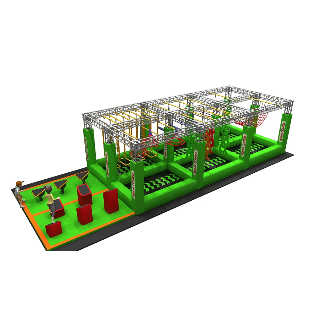 Adventure Equipment Customized Indoor Game Air Roller Coaster Zip Line For Amusement Park