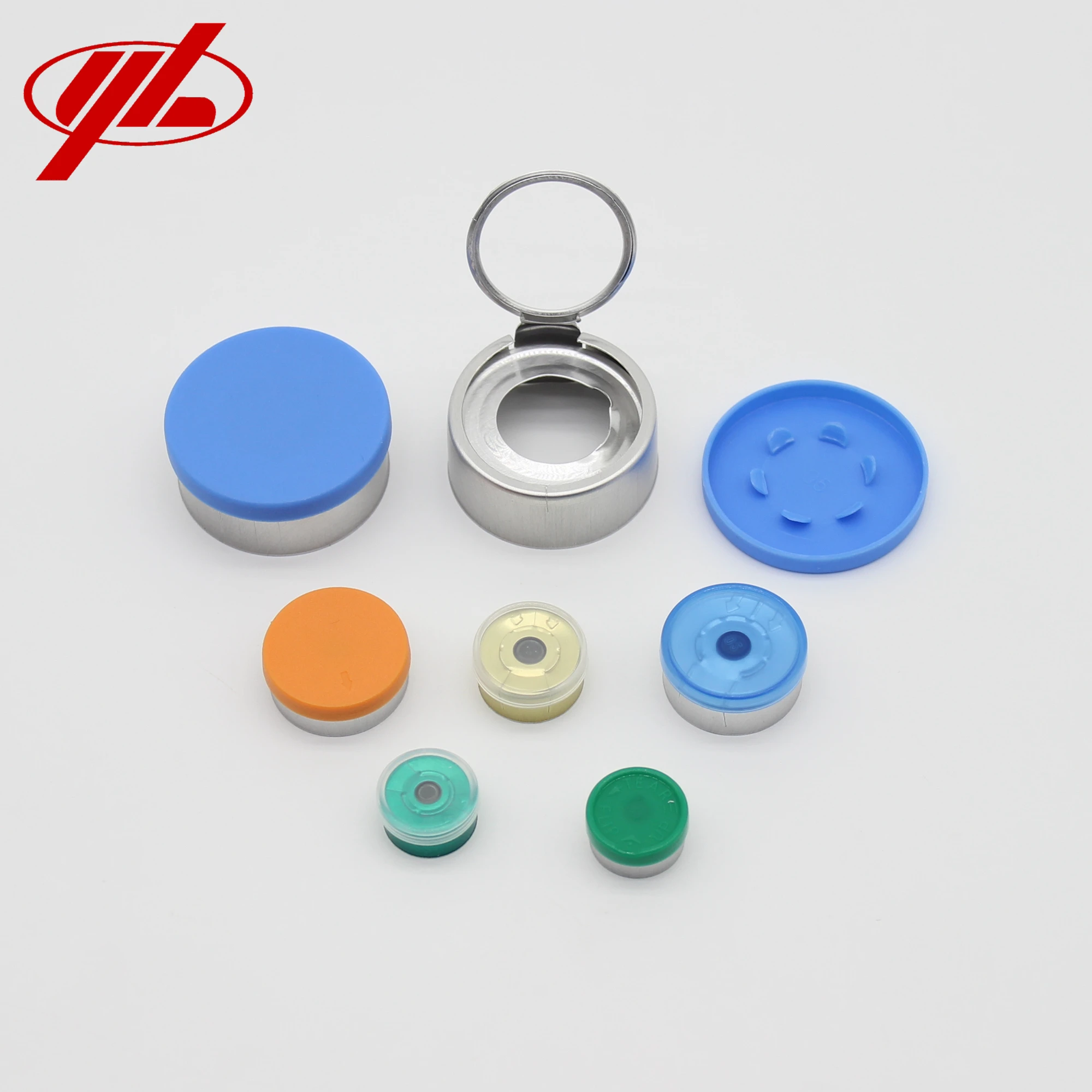 13mm 20mm 32mm Medicinal Aluminum Plastic Flip Top or Tear Off Vial Caps