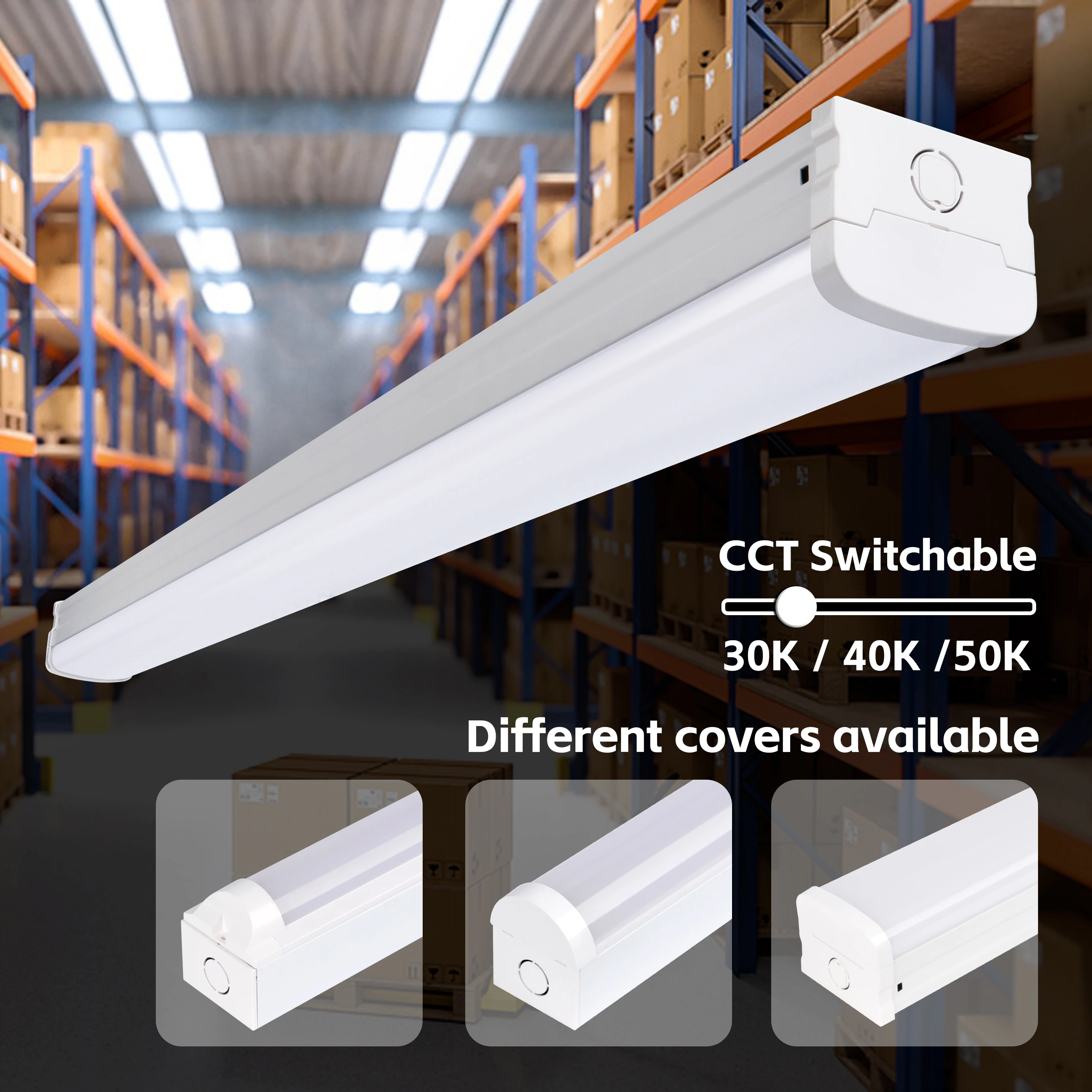 Easy Installation School Office 4ft 5ft 6ft 20w 30w 40w 60w 80w Linear Lighting Led Batten Light