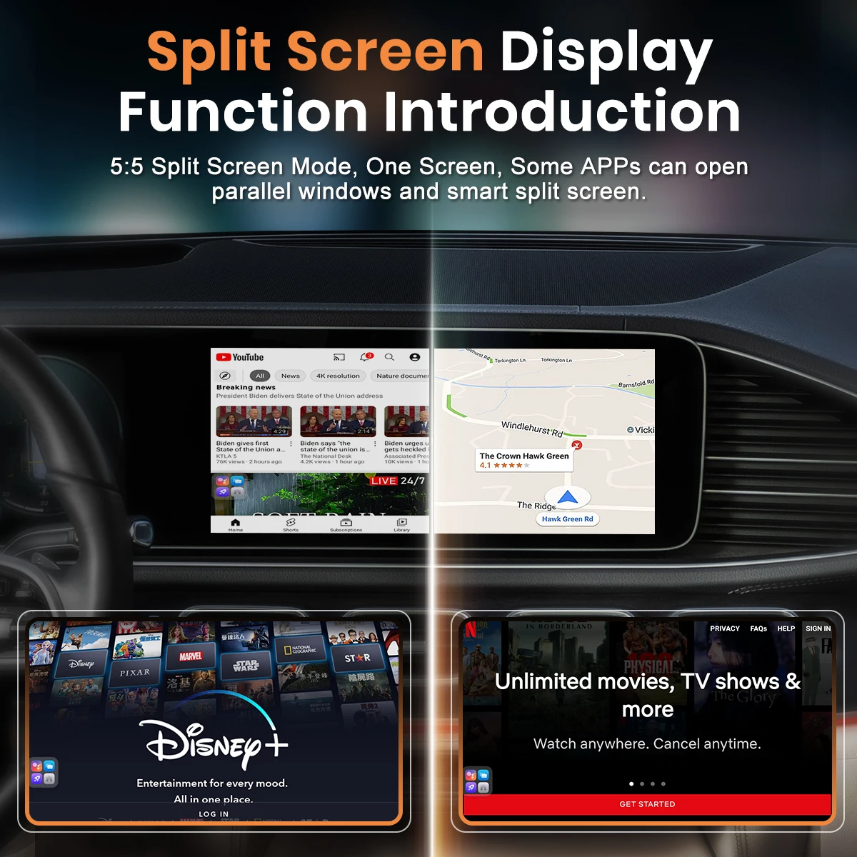 Joyeauto MMB Qualcomm 6125 AI Box Wireless Carplay Android13 Youtube Netflix Plug and Play Portable Carplay Adapter