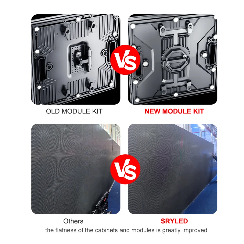 SRYLED 4m X 3m Turnkey Complete System P2 P2.6 P2.9 P3.91 LED Display 500mmx500mm LED Panel Backdrop Indoor Outdoor LED Screen