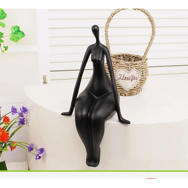 Abstract Female Nude Figurine Minimalist Resin Body Art Sculpture Model Statuette Gift and Craft Decoration Ornament Desktop