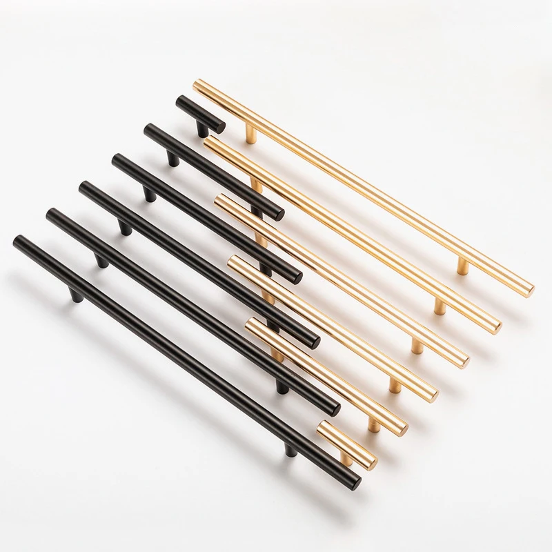 Wholesale Handles Knob Modern Aluminium Alloy Gold Metal Interior Pull Set And Drawer Furniture Kitchen Cabinet Knob Handles